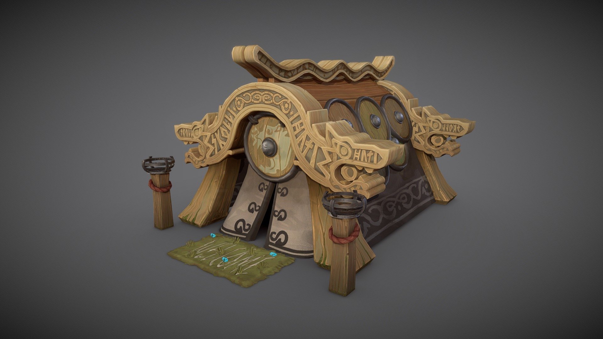 Hey! Here's a viking house I created using a super cool concept from Geraud Soulie. Hope you like it :)

Concept: https://www.artstation.com/artwork/Al5Pxo

https://www.artstation.com/andrew_melfi - Viking House - 3D model by andrewmelfi 3d model