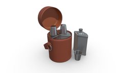 Camping Portable Flask Set