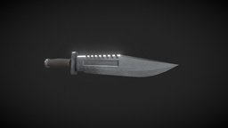 Weathered Survival Knife