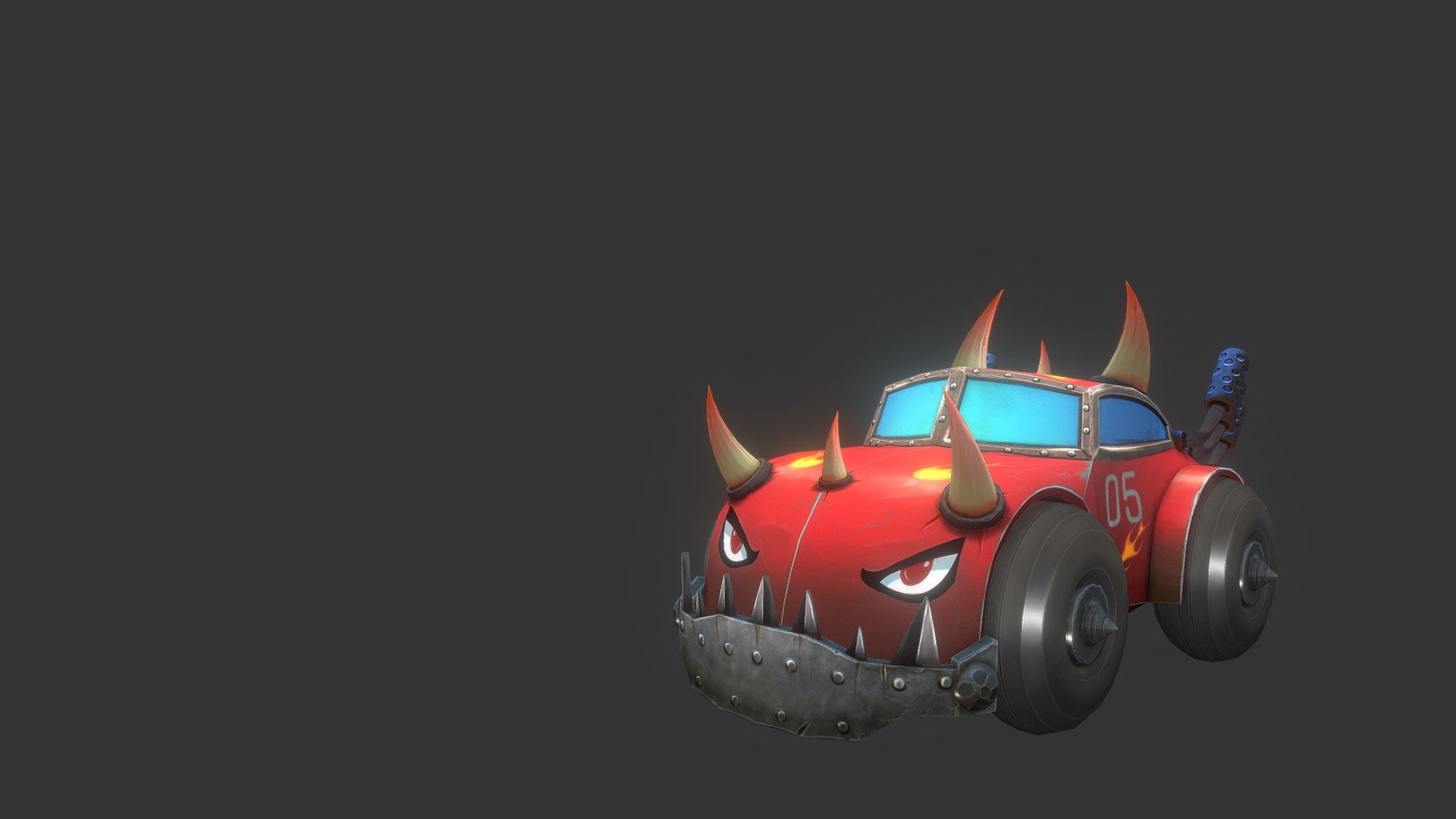 Monster car - 3D model by imran3d 3d model