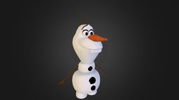 Olaf 3D Sketchfab olaf, frozen