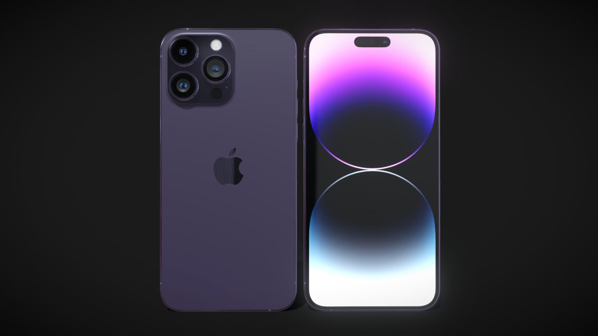 Realistic (copy) 3d model Apple iPhone 14 Pro MAX Deep Purple.

This set:




1 file obj standard

1 file 3ds Max 2013 vray material

1 file 3ds Max 2013 corona material

1 file of 3Ds

1 file e3d full set of materials.

1 file cinema 4d standard.

1 file blender cycles.

Topology of geometry:
- forms and proportions of The 3D model
- the geometry of the model was created very neatly
- there are no many-sided polygons
- detailed enough for close-up renders
- the model optimized for turbosmooth modifier
- Not collapsed the turbosmooth modified
- apply the Smooth modifier with a parameter to get the desired level of detail

Organization of scene:
- to all objects and materials
- real world size (system units - mm)
- coordinates of location of the model in space (x0, y0, z0)
- does not contain extraneous or hidden objects (lights, cameras, shapes etc.) - Apple iPhone 14 Pro MAX Deep Purple - Buy Royalty Free 3D model by madMIX 3d model