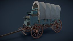Covered wagon transport, wagon, cover, cart, cowboy, western, old, coach, vehicle, horse, wagonwheel