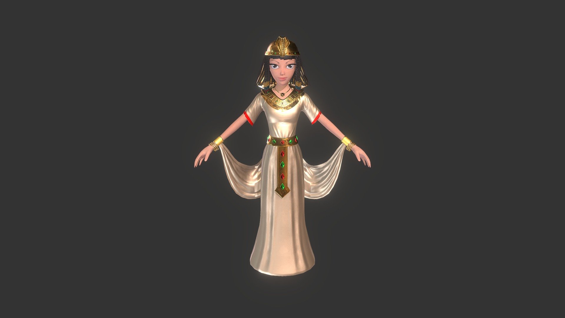 Cleopatra - Buy Royalty Free 3D model by Spuke Animation (@spukeanimation) 3d model