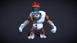 Xmas Snowman Golem [World of Epic Hunters] world, snowman, winter, xmas, golem, snow, epic, thanksgiving, hunters, fantasy, of, darkano