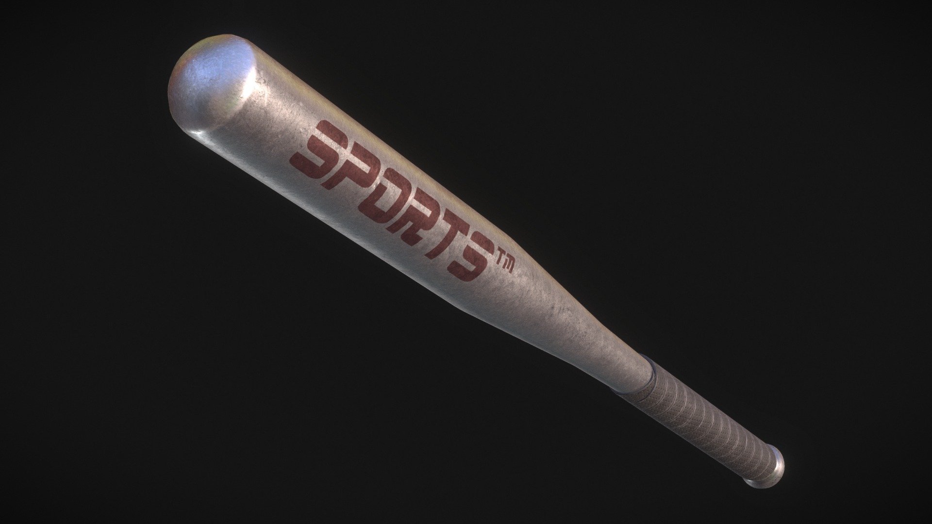 An aluminum baseball bat.

For Jabroni Brawl: Episode 3. https://store.steampowered.com/app/869480/Jabroni_Brawl_Episode_3/

Modelled in Blender. Textured in Substance Painter 3d model