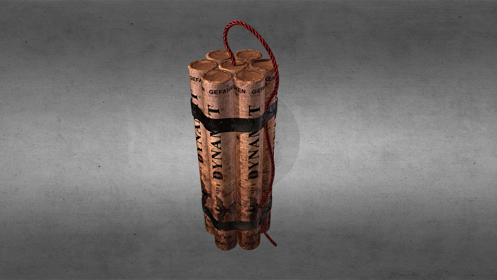 3ds max,low-poly model - Dynamite Ww2-low-poly - Buy Royalty Free 3D model by pinotoon 3d model