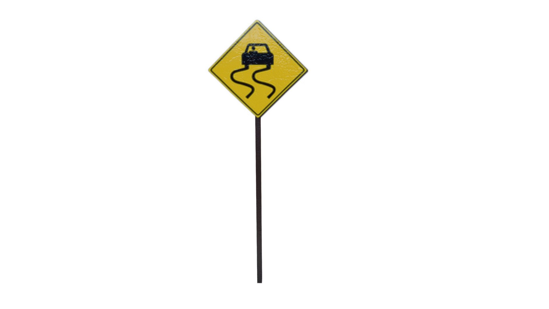 Road Sign 
Made in Maya - Road Sign (Slippery Road) - Buy Royalty Free 3D model by AirStudios (@sebbe613) 3d model