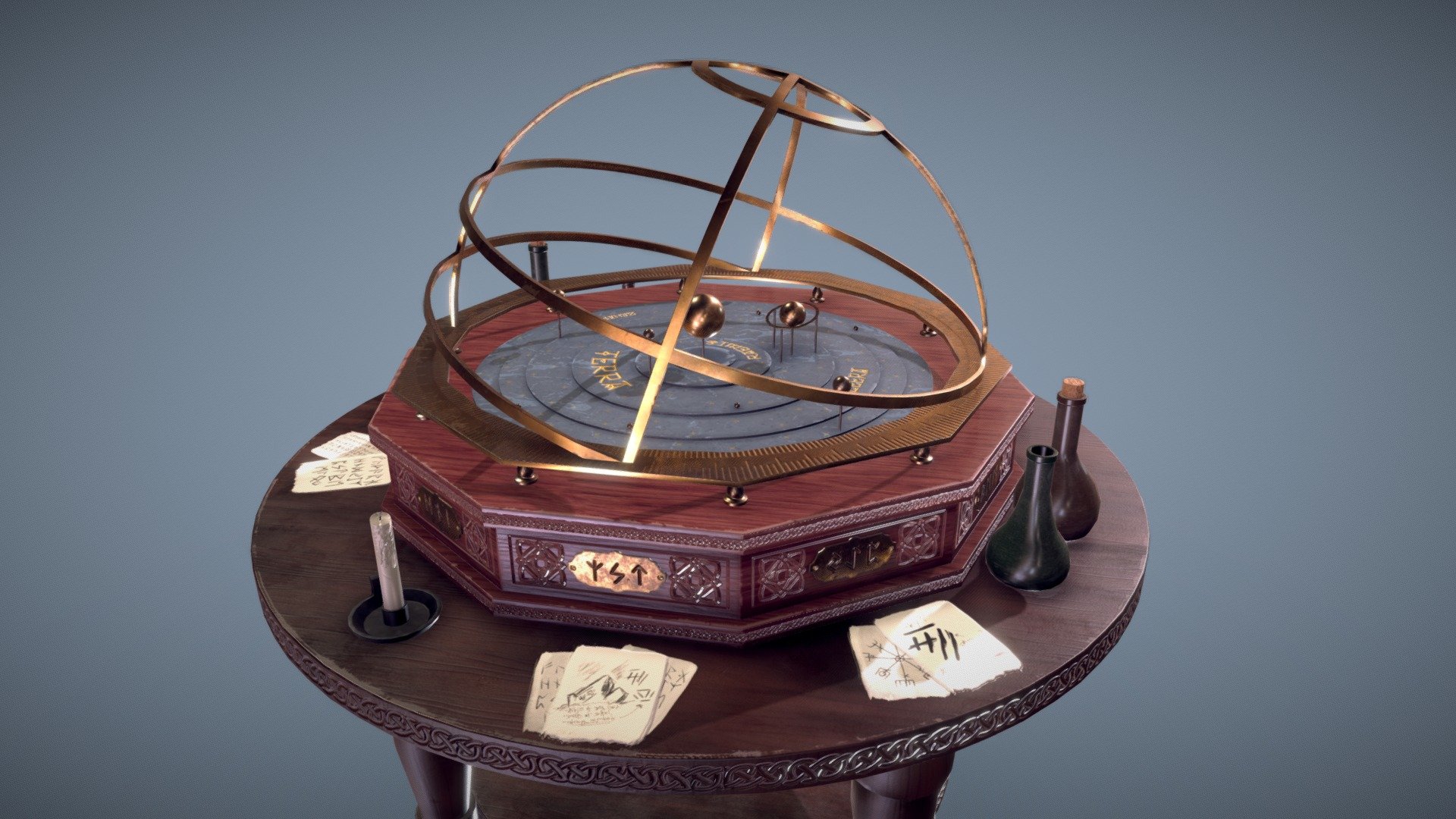 Mage's Orrery Table - 3D model by jriffle3D 3d model