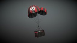 Furious Clan Drop Crate crate, care, parachute, csgo, package, cod, military, animated, war