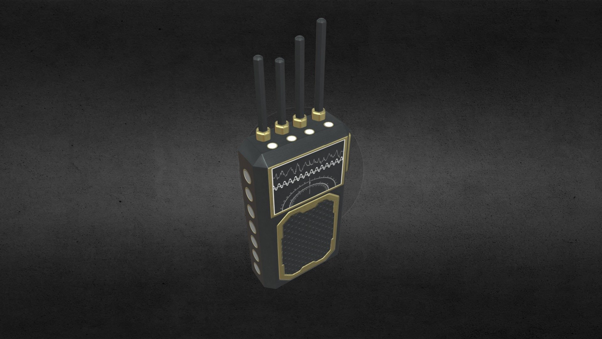 Game asset created for a science fiction game - Walky Talky - 3D model by Nicholas.Maracich (@Ngmaracich) 3d model