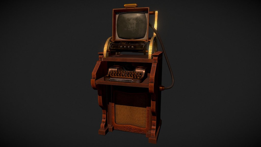 A set of pieces for the recreation room for my current project (: - Steampunk Computer - 3D model by Jake Taylor (@zerlupus) 3d model