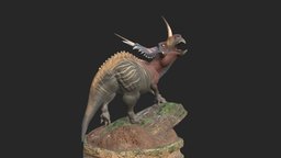 Styracosaurus cretaceous, jurassicpark, jurassicworld, styracosaurus, substancepainter, substance, maya, zbrush, dinosaur