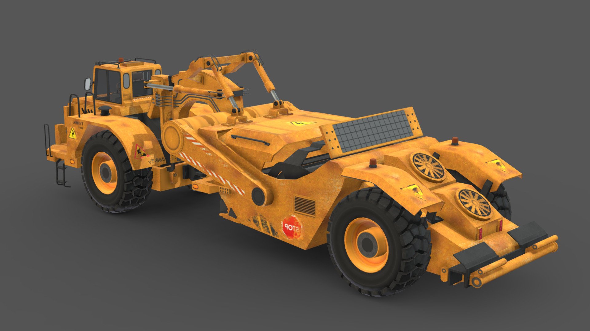 scraper truck


You can use these models in any game and project.

This model is made with order and precision.

Separated parts (body. wheels).

Very Low- Poly

Average poly count: 15,000 tris.

Texture size: 2048 / 1024 / 512 / 256 (BMP).

Number of textures: 5.

Number of ingredients: 3.

Format: fbx.
 - scraper truck - Buy Royalty Free 3D model by Sidra (@Sidramax) 3d model