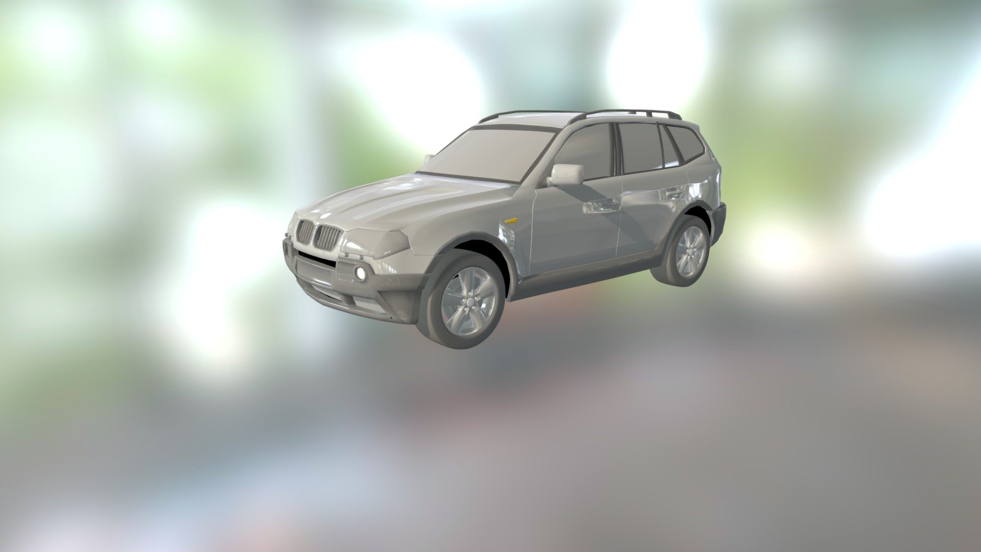 This 3D model was created with program 3D Max.
The BMW X3 is a compact luxury crossover SUV manufactured by German automaker BMW since 2003. Based on the BMW 3 Series platform, and now in its second generation, BMW markets the crossover as a Sports Activity Vehicle, the company's proprietary descriptor for its X-line of vehicles. The first generation X3 was designed by BMW in conjunction with Magna Steyr of Graz, Austria—who also manufactured all X3s under contract to BMW. BMW manufactures the second generation X3 at their Spartanburg plant in South Carolina, United States 3d model