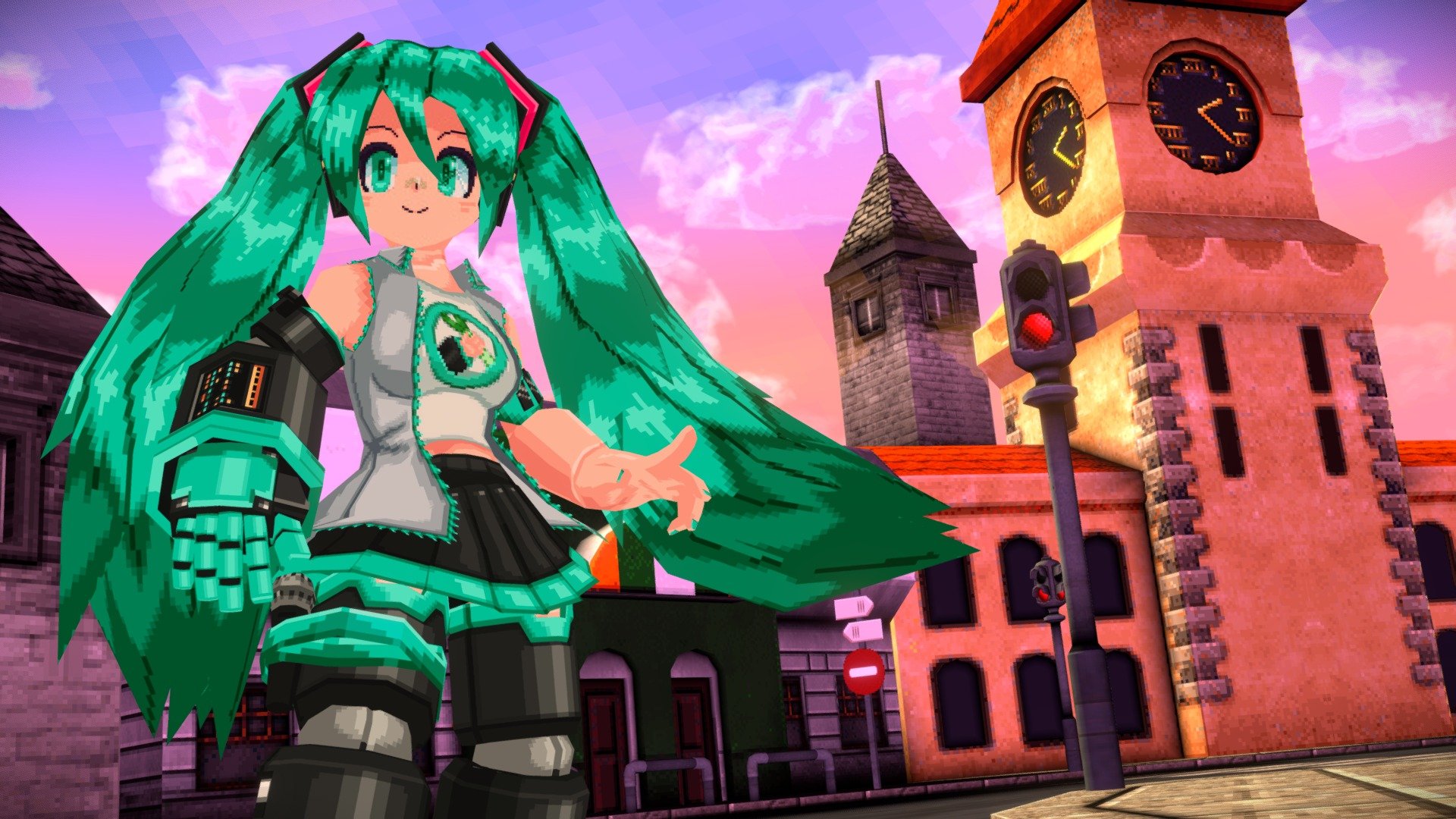 I just had this idea of combining Mega Man Legends and Miku for a little while now. and then i did 3d model