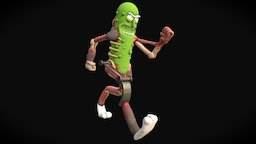 Pickle Rick fanart, rat, pickle, rick, rickandmorty, science-fiction, picklerick, cartoonchallenge2017