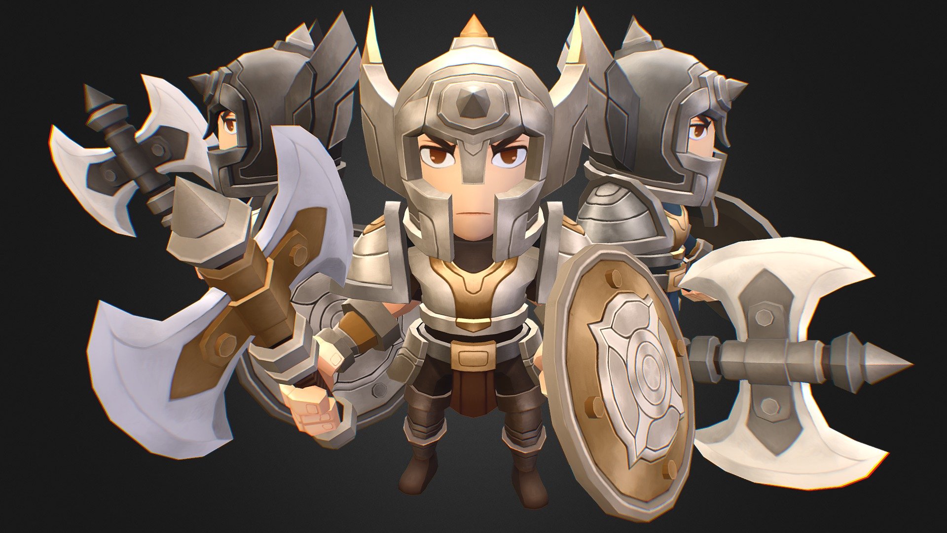 Animations Demo

hand painted game model to give you a quick start in building your own Warrior

Inclusion Unitypackage Ready for mobile and VR game - Hero Series - Warrior - 3D model by Downrain DC (@downraindc3d) 3d model