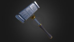 Hammer hammer, dnd, engraved, fantasy