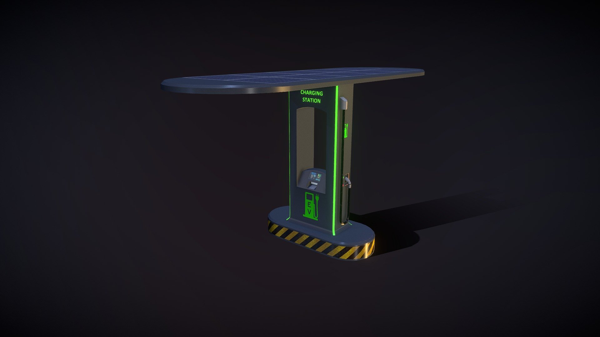 EV_Station - 3D model by BogdanGursky 3d model