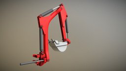 Rigged  Excavator Shovel Arm -1- (Low-Poly)