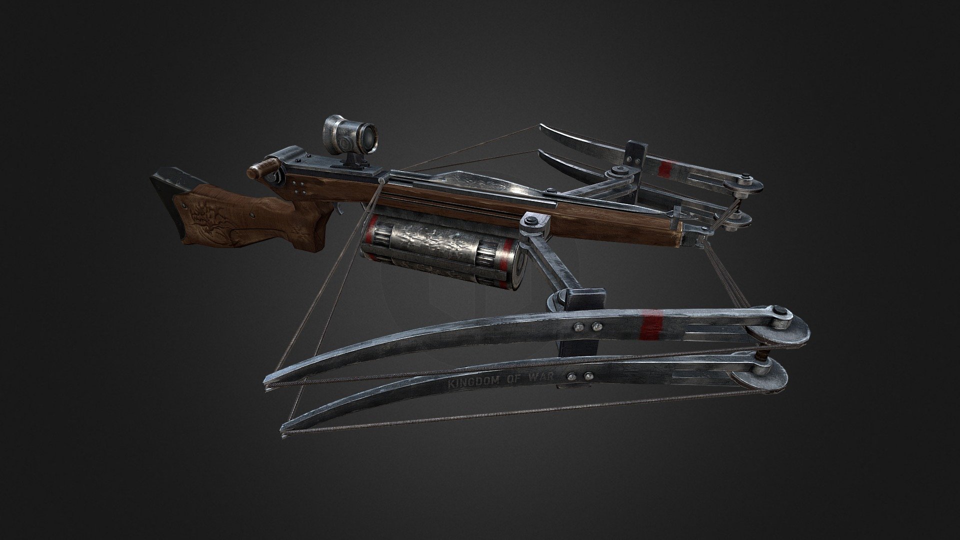 crossbow - 3D model by asuslonov 3d model