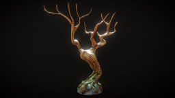 Stylised forest tree tree, rpg, wooden, forest, style, sculpted, dota2, growth, blizzard, snow, branch, blizzardstyle, fantasy-gameasset, stylized-environment, asset, game, blender, stone, wood, stylized, fantasy