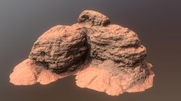 Desert Rock orange, desert, cliff, rock