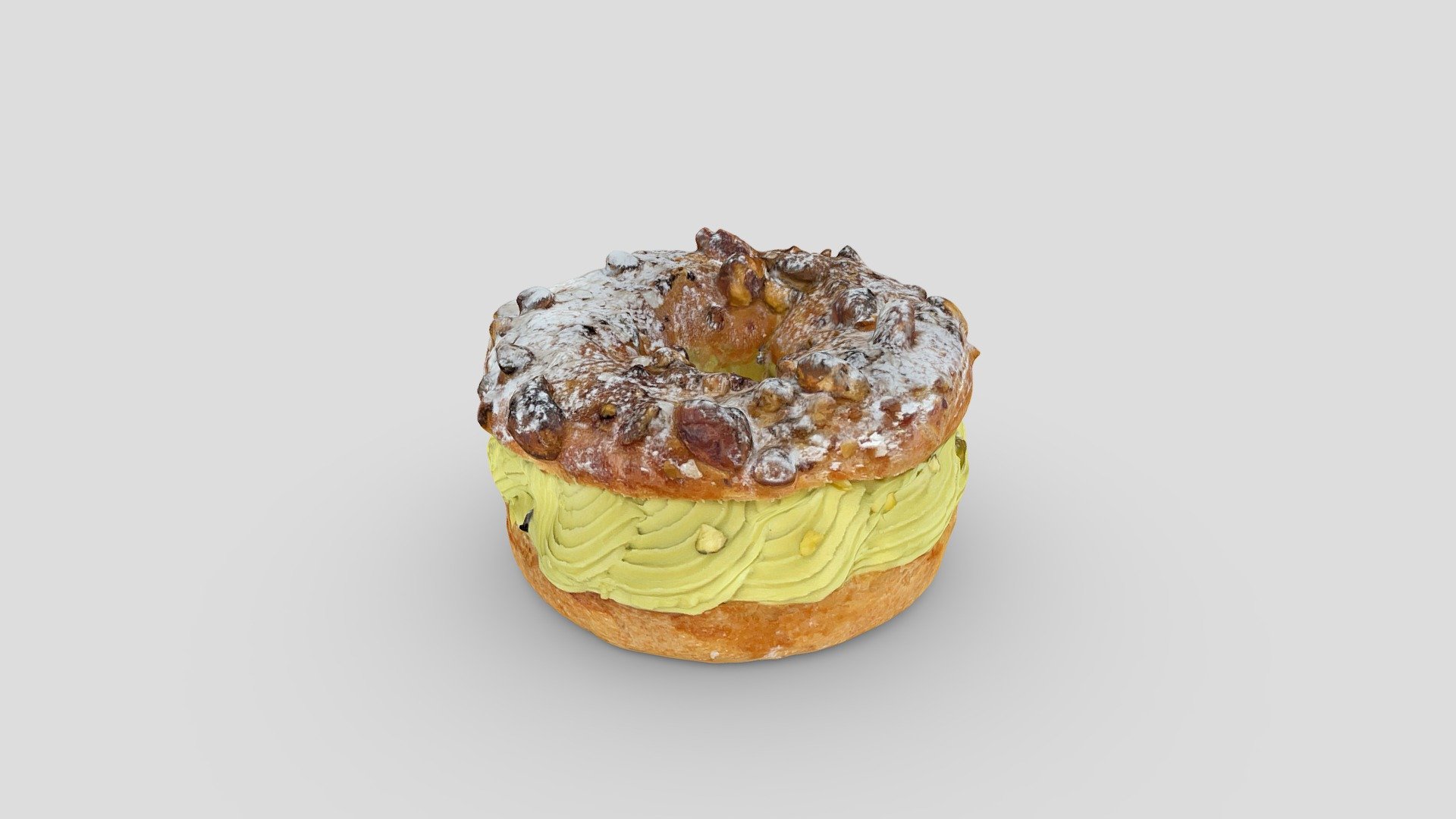 Delicious pastry scanned in 4K! - Pistachio Mousse Cake - Download Free 3D model by Qlone 3d model