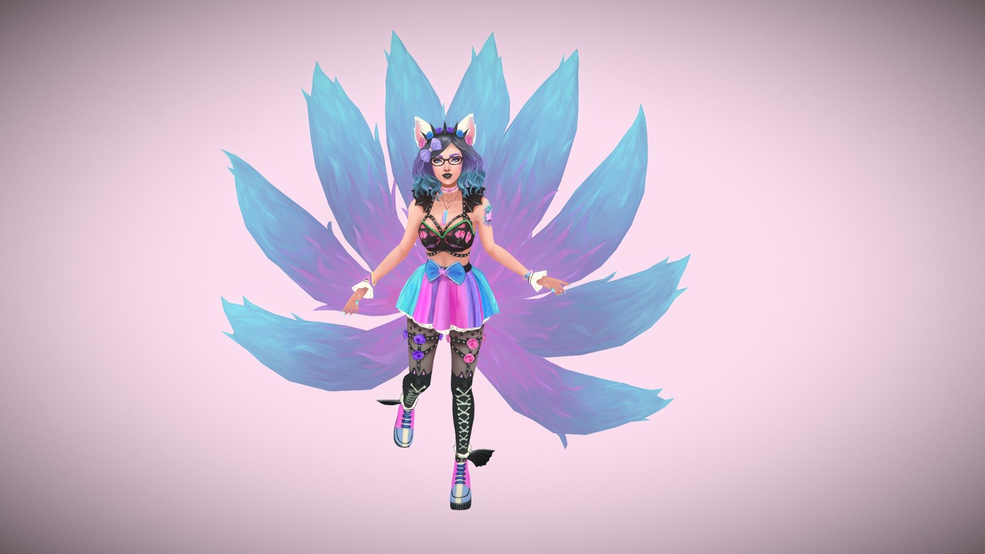 The skin I made for Riot's challenge over on Polycount but only got around to finishing now 3d model