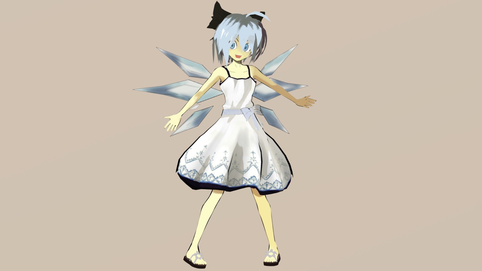 Cirno, from Touhou Project.

チルノ、「東方プロジェクト」から。

Original reference - 元の参照 - Cirno - チルノ - 3D model by OSad 3d model