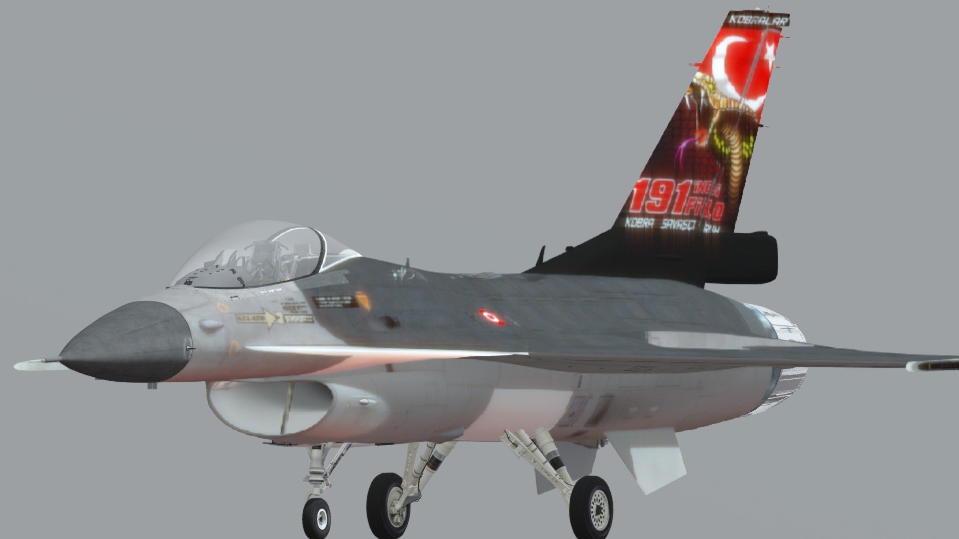 F-16C/D Block 50 Fighting Falcon Turkish Air Force 191. Fleet

Model made by codeata, texture fixes cyber - F-16 - Download Free 3D model by Cxyber (@lCxyber) 3d model
