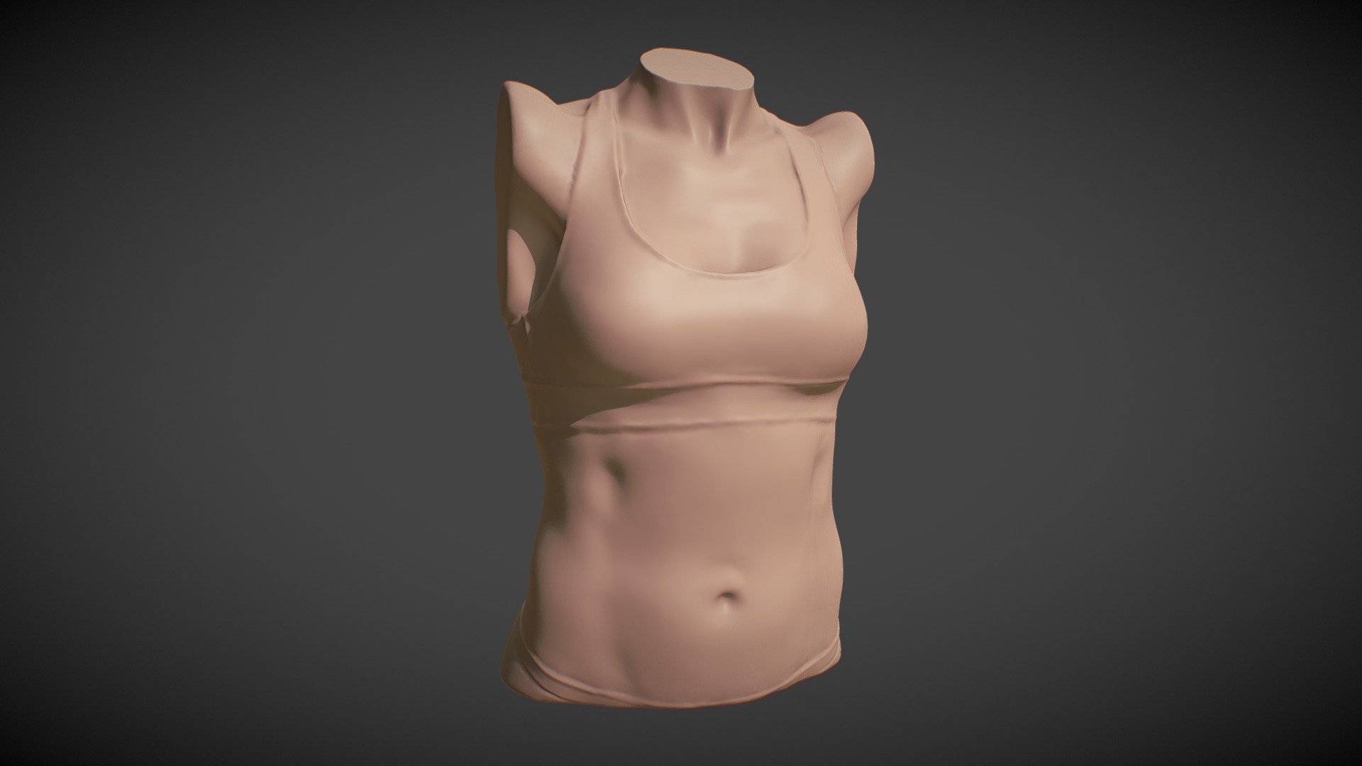 Sculpt January 2018 challenge
28. Female Torso |Time Spent - 90 min
Software Used - ZBrush

I used base model to make biceps pose and then I croped it in ZB 3d model