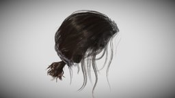 Real Time Hair Card Female Hairstyle part 03 hair, realtime, head, femalecharacter, haircards, hairstyle, gameready, character-heads, noai