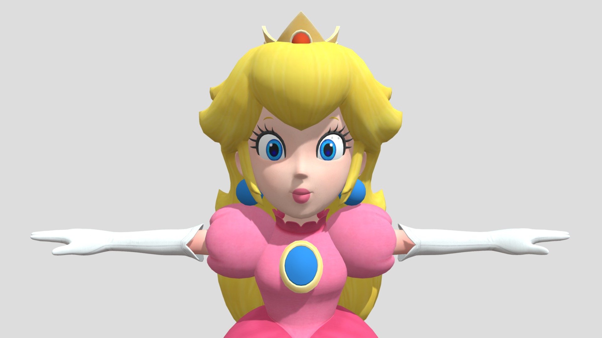 Princess Peach - Luigis Mansion 3 - Download Free 3D model by Logan (@loganxerons) 3d model