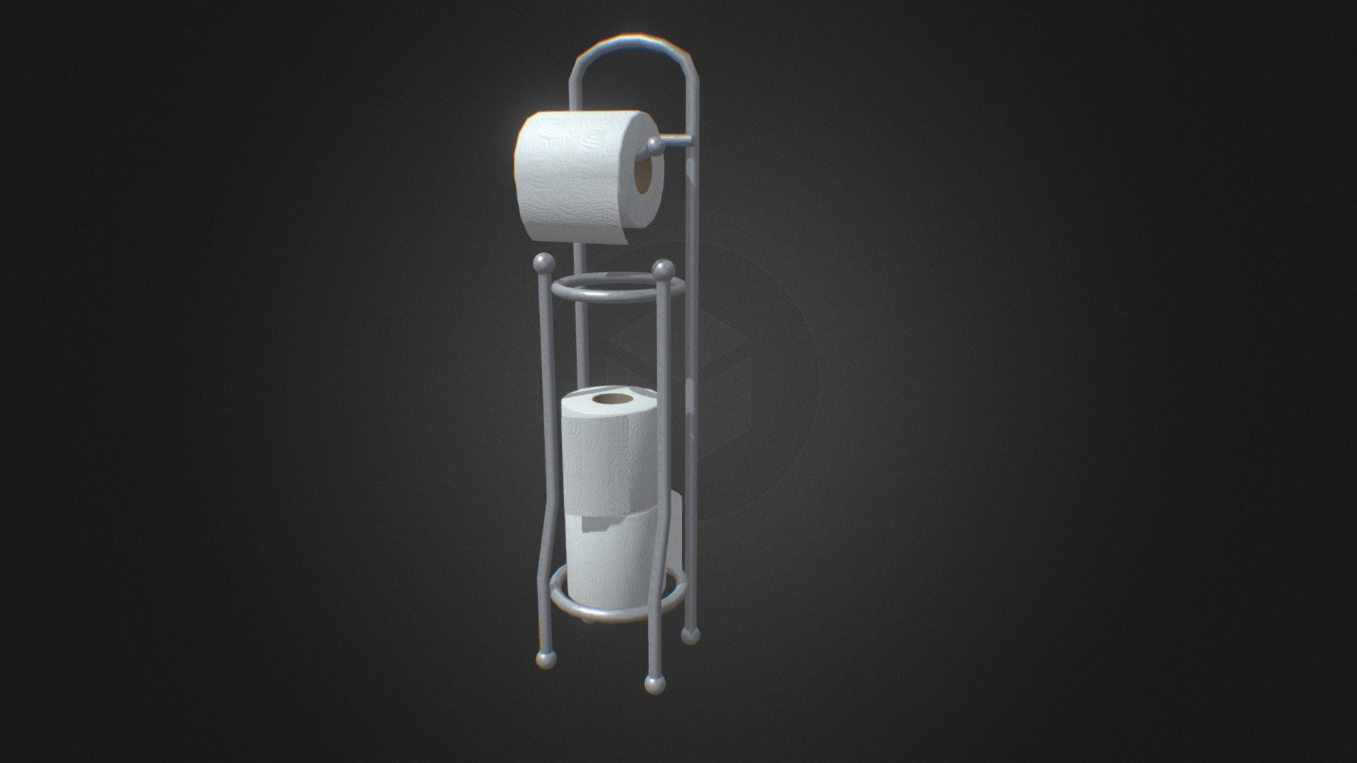 Here is a simple toilet paper stand/holder that i created, not much but hope you like it :P. I thought it be interesting to make the toilet papers move around so i made a loop 3d model