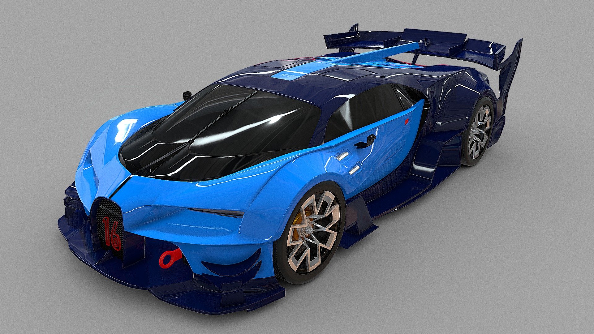 This is a Bugatti Chiron Limited Edition ( Vision GT ) . This asset was modelled in maya and textured in Substance painter. To see more Work please visit my instagram profile : https://www.instagram.com/art.rajat/?hl=en Stay tuned for more exciting upcoming 3D models .... &amp; feel free to suggest what you want to get next 3d model