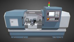 CNC Lathe SMTCL KE80 2000 Horizontal mini, power, control, vray, machinery, woodworking, speed, industry, electronics, lathe, metal, tool, machine, variable, metalworking, technology, wood, factory, industrial