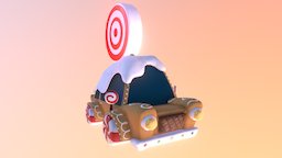Cookie Candy  Car Low Poly