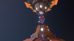 Crystal Reactor nuclear, reactor, crystal, maya, model, gameready
