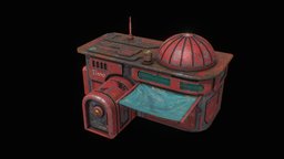 Low poly sci fi market building 1 rpg, exterior, unreal, level, rusty, store, market, rts, strategy, old, alien, bazaar, unity, architecture, asset, game, scifi, futuristic, building, shop, space