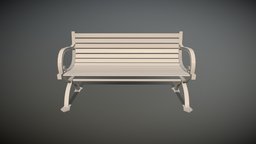 Wooden Bench 3d-modelling, 3d-furniture, highquality-rendering