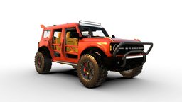 3d model FORD BRONCO automobile, ford, suv, exterior, vintage, 4x4, retro, transport, adventure, classic, detailed, automotive, american, rugged, iconic, bronco, off-road, vehicle, car, interior