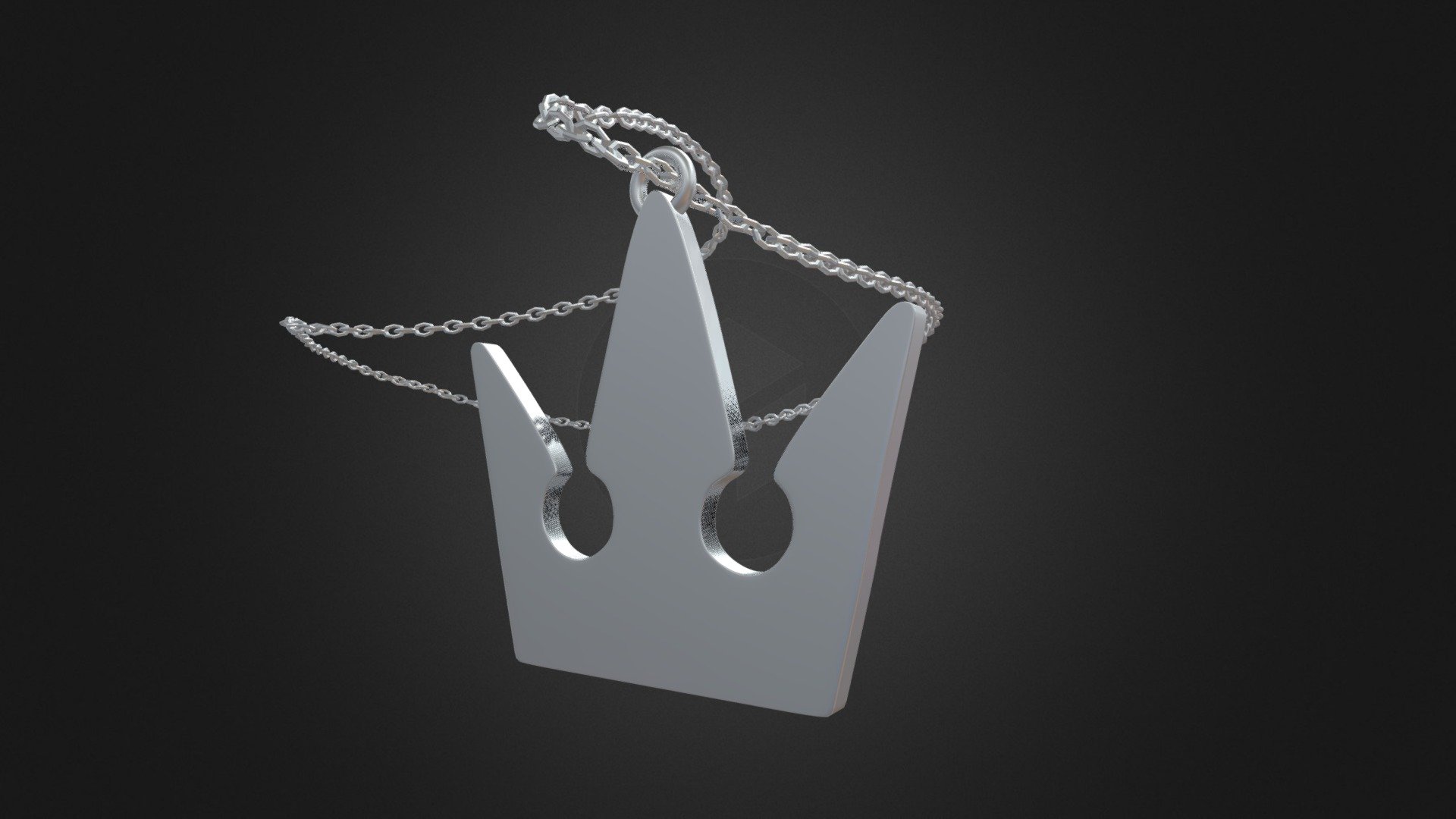 Kingdom Hearts -Crown necklace- - 3D model by alvaro.lages17 3d model