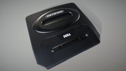 Sega Genesis Model 2 / Sega Mega Drive fanart, retro, console, sega, segagenesis, gameconsole, segamegadrive, game, sega_genesis, game_console