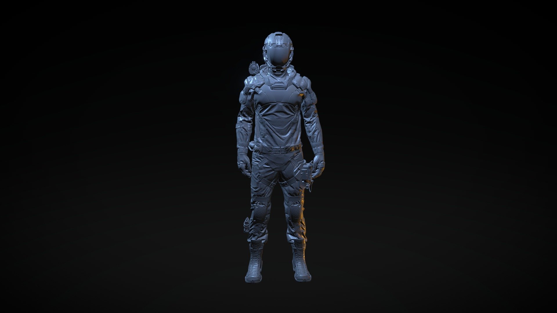 Col. Rigel (Lightweight EVA suit)

Built and designed in Marvelous designer and 3DS Max. My first time using Corona Render too!

Designed for Luke Ployhar - Col. Rigel - 3D model by mxnarch 3d model