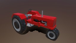 Low Poly Tractor