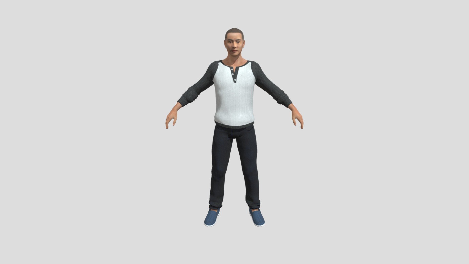 This is a man model with embeded texture easy to Animate and game ready 
No Rigging includede - Man - Download Free 3D model by Mcyborg 3d model