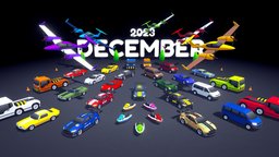 DECEMBER 2023: Arcade Ultimate Pack airplane, van, tow, jetski, vehicle, noai