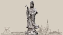 Guanyin Bodhisattva chinese, godess, guanyin, vienna-3d, vienna-heritage